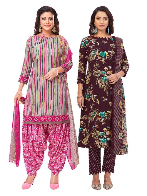 pack of 2 unstitched suit set - 19327056 - Very Small Image - 1