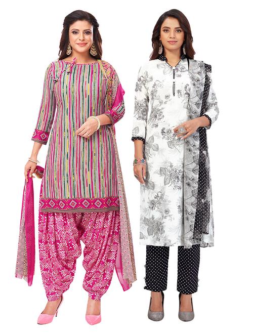 pack of 2 unstitched suit set - 19327057 - Very Small Image - 1