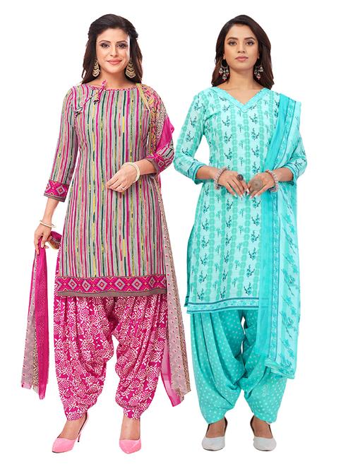 pack of 2 unstitched suit set - 19327071 - Very Small Image - 1