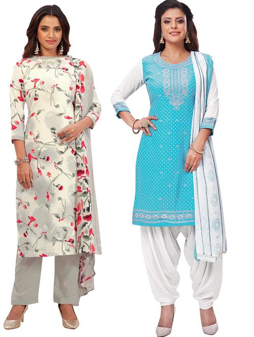 pack of 2 unstitched suit set - 19327094 - Very Small Image - 1