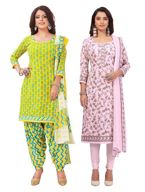 pack of 2 unstitched suit set - 19327117 - Very Small Image - 1