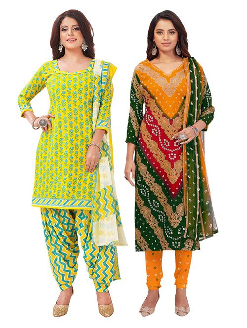 pack of 2 unstitched suit set - 19327120 - Very Small Image - 1