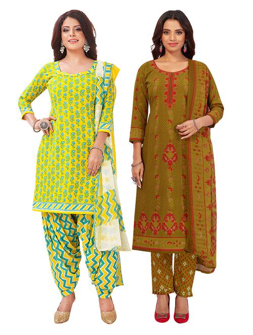 pack of 2 unstitched suit set - 19327126 - Very Small Image - 1