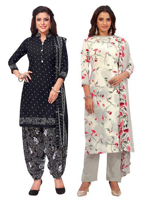 pack of 2 unstitched suit set - 19327194 - Very Small Image - 1