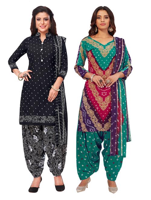 pack of 2 unstitched suit set - 19327201 - Very Small Image - 1