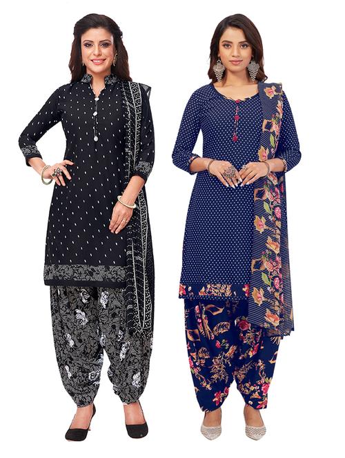 pack of 2 unstitched suit set - 19327203 - Very Small Image - 1