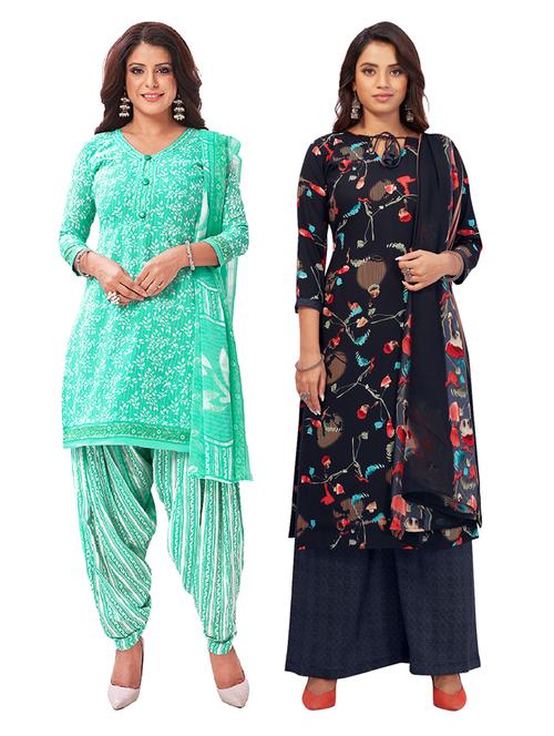 pack of 2 unstitched suit set - 19327230 - Very Small Image - 1