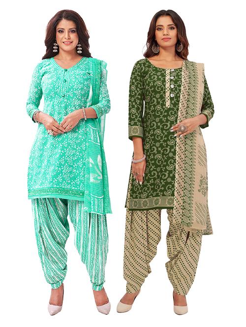 pack of 2 unstitched suit set - 19327245 - Very Small Image - 1