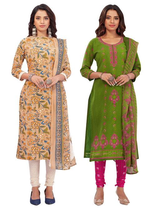 pack of 2 unstitched suit set - 19327551 - Very Small Image - 1