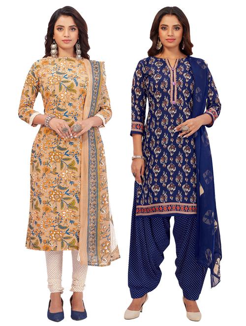 pack of 2 unstitched suit set - 19327569 - Very Small Image - 1