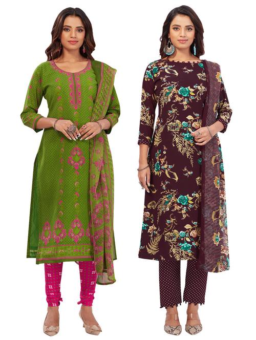 pack of 2 unstitched suit set - 19327580 - Very Small Image - 1