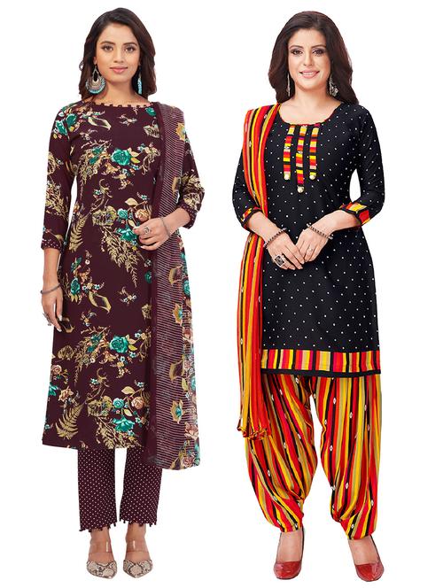 pack of 2 unstitched suit set - 19327607 - Very Small Image - 1