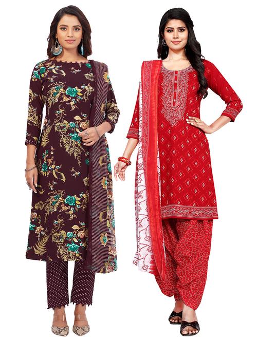 pack of 2 unstitched suit set - 19327631 - Very Small Image - 1