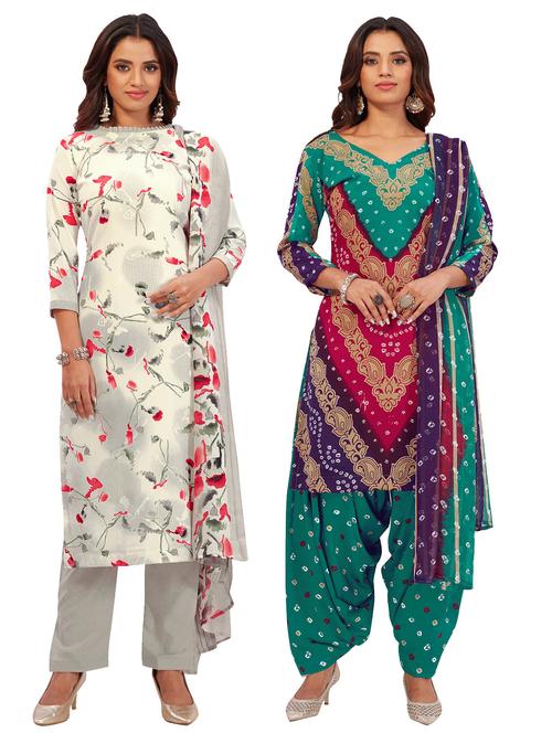 pack of 2 unstitched suit set - 19327716 - Very Small Image - 1