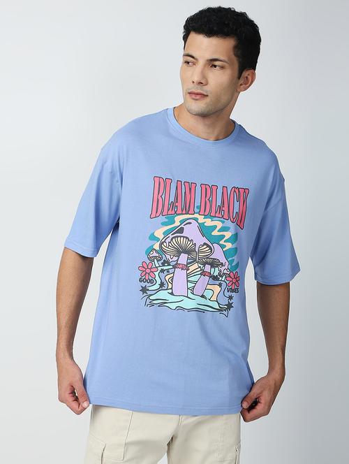 round neck front print t-shirt - 19328015 - Very Small Image - 1