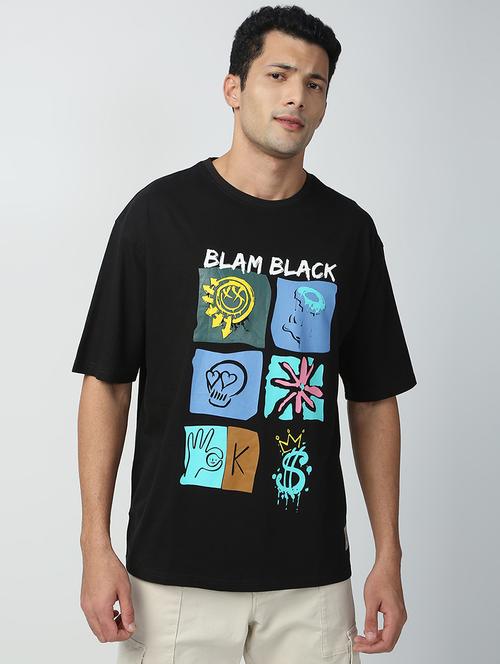 round neck front print t-shirt - 19328020 - Very Small Image - 1