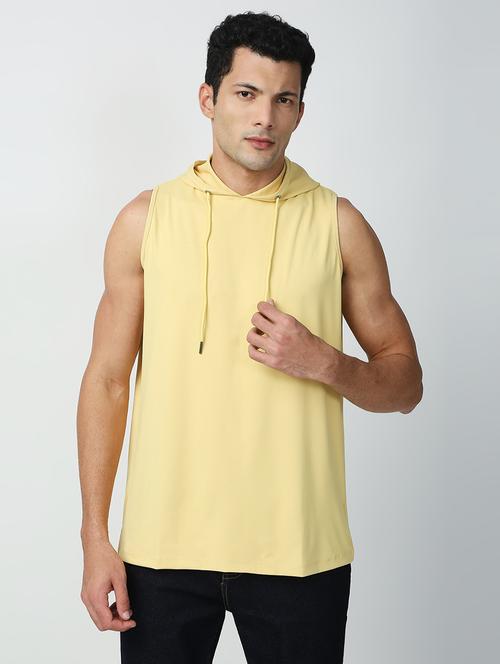 lemon yellow cotton blend vest - 19328032 - Very Small Image - 1