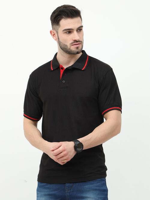 solid cotton polo t-shirt - 19328626 - Very Small Image - 1