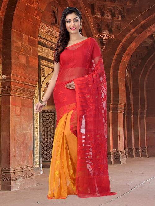women's self design maroon colored saree - 19329192 - Very Small Image - 1