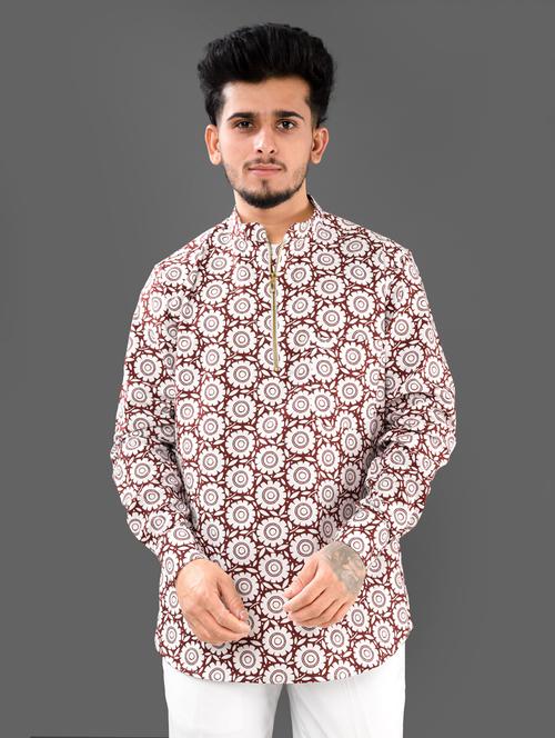 white rayon kurta - 19329706 - Very Small Image - 1