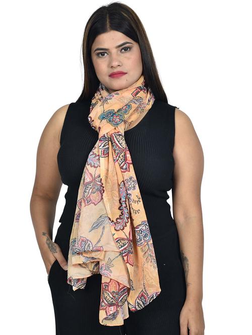 printed georgette scarf - 19335581 - Very Small Image - 1