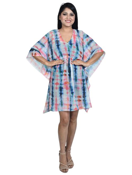 v-neck printed kaftan - 19335591 - Very Small Image - 1