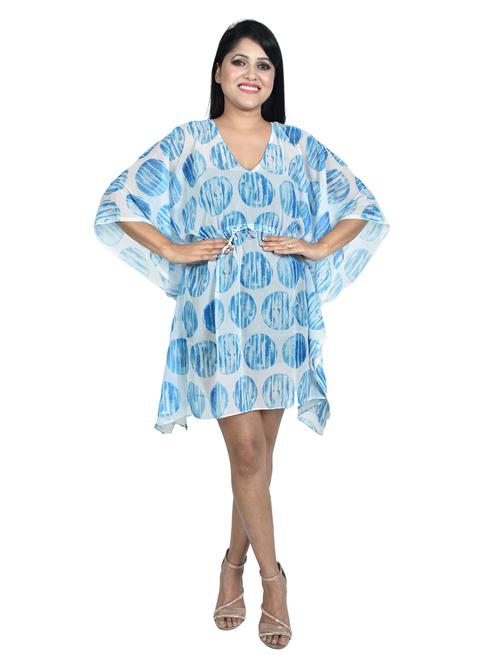 v-neck printed kaftan - 19335596 - Very Small Image - 1