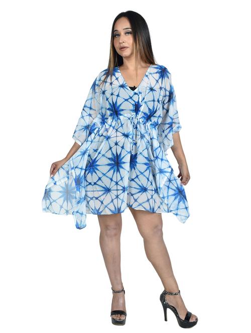 v-neck printed kaftan - 19335605 - Very Small Image - 1