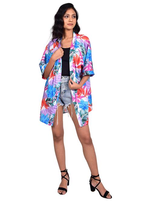multi colored printed kaftan - 19335615 - Very Small Image - 1