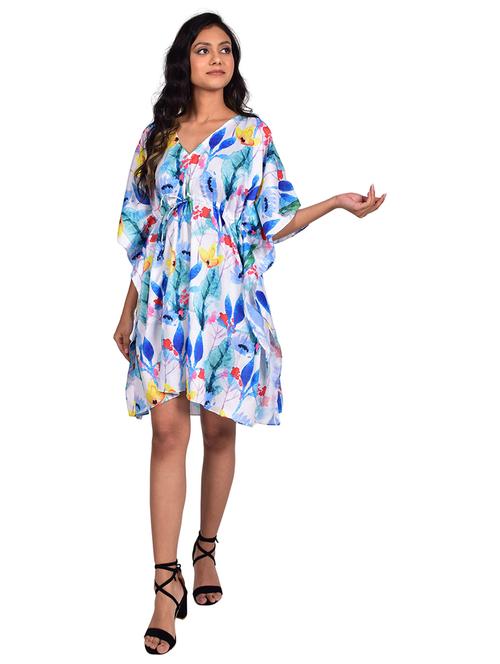 v-neck printed kaftan - 19335631 - Very Small Image - 1