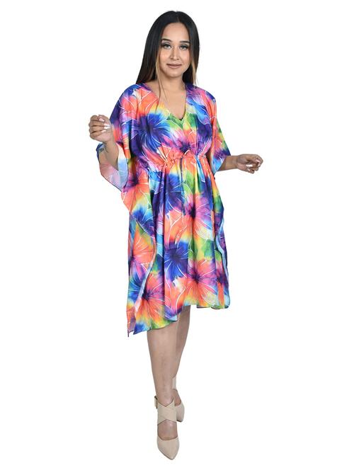 v-neck printed kaftan - 19335645 - Very Small Image - 1