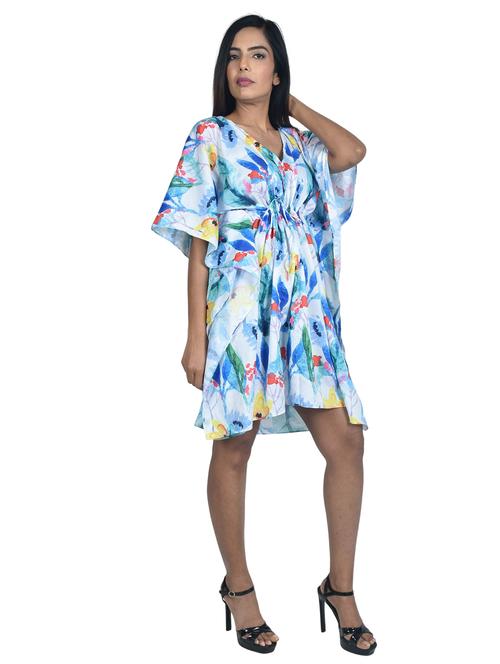 v-neck printed kaftan - 19335650 - Very Small Image - 1