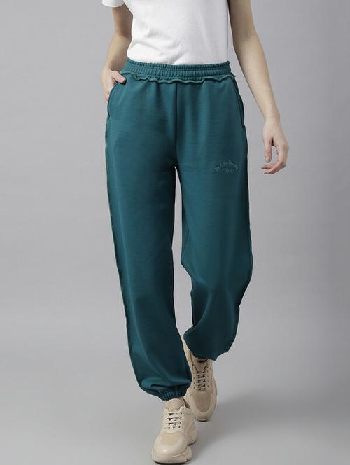 green solid track pant - 19335740 - Very Small Image - 1
