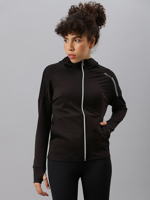 hood neck solid regular jacket - 19335768 - Very Small Image - 1