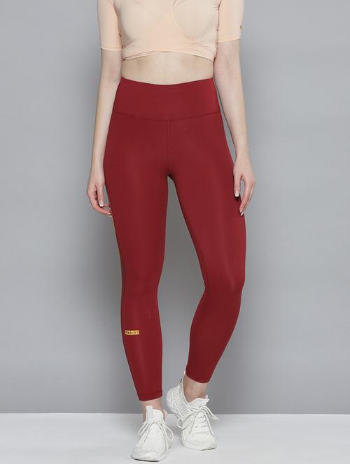 red ankle length active wear tights - 19335822 - Very Small Image - 1