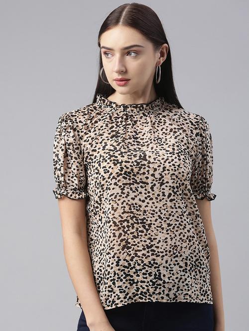 women's straight mock neck top - 19336106 - Very Small Image - 1