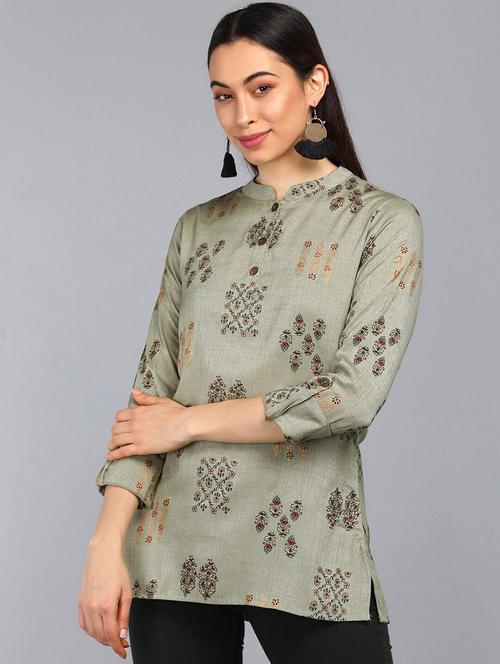 women printed regular top - 19336119 - Very Small Image - 1