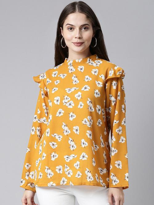 women's a line mock neck top - 19336187 - Very Small Image - 1