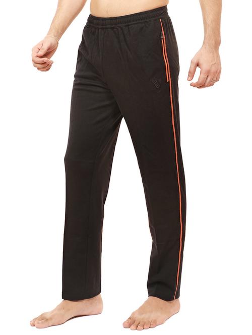 black solid full length track pant - 19336273 - Very Small Image - 1