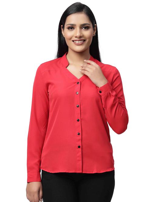 red solid shirt - 19336992 - Very Small Image - 1