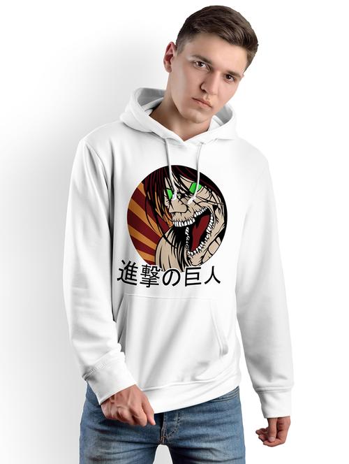 hooded front print sweatshirt - 19337026 - Very Small Image - 1