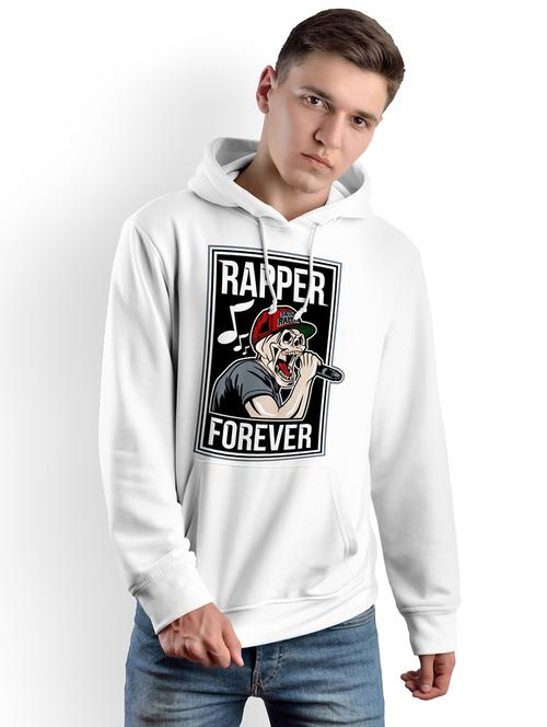 hooded front print sweatshirt - 19337037 - Very Small Image - 1