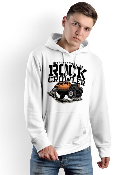 hooded front print sweatshirt - 19337046 - Very Small Image - 1