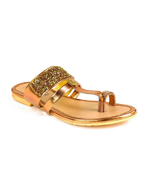 golden slip on sandal - 19337399 - Very Small Image - 1