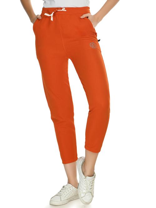 orange solid track pant - 19338977 - Very Small Image - 1