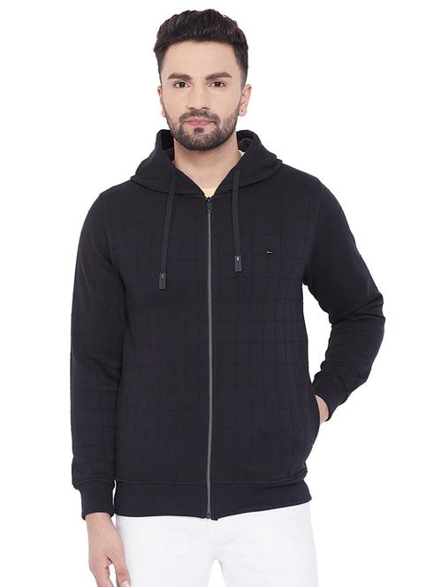 black solid regular sweatshirt - 19340142 - Very Small Image - 1