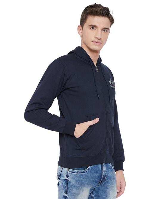 blue solid regular sweatshirt - 19340205 - Very Small Image - 1