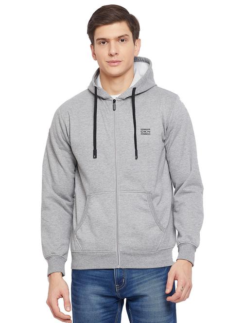 grey solid regular sweatshirt - 19340237 - Very Small Image - 1