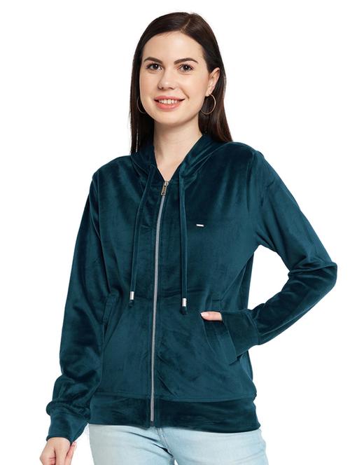blue solid sweatshirt - 19340272 - Very Small Image - 1