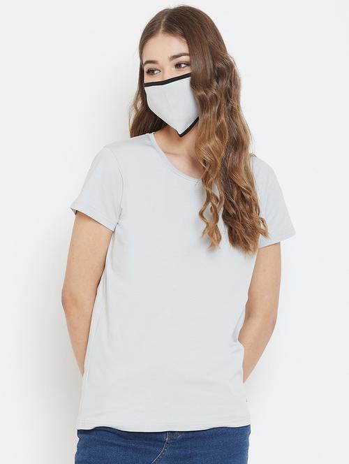 grey solid tee - 19342086 - Very Small Image - 1